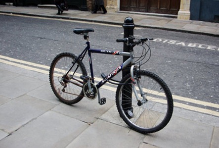 bike locking post